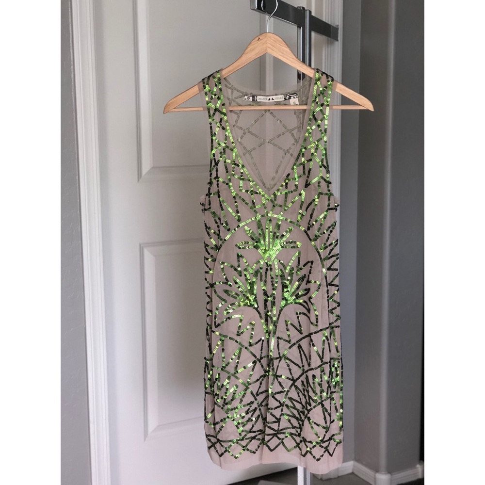 Sheer/nude dress